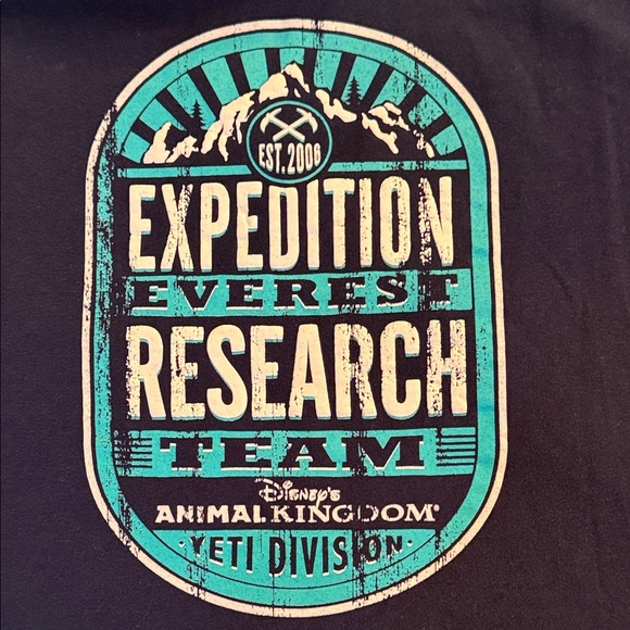 Disney Expedition Everest Navy Blue T-Shirt - Picture 3 of 3